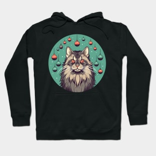 Maine Coon Cat Xmas Xmas Ornament, Love Cats Hoodie